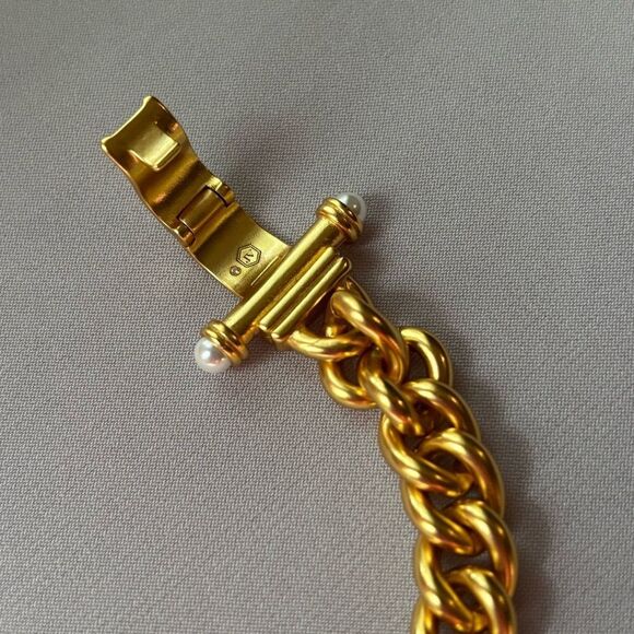 Brand New. $235 Dolce Demi Link Bracelet Size Large (long) Color: gold - Picture 8 of 13